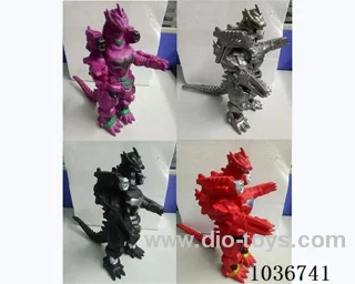 9.5寸 Vinyl animal 4sets mixed loading  in opp bag