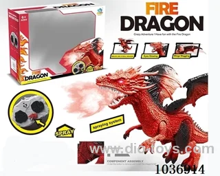 Infrared RC dinosaur with spray in window box