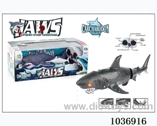 RC  White shark with spray in window box