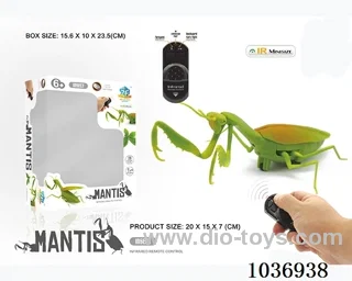 Infrared RC simulation mantis in window box