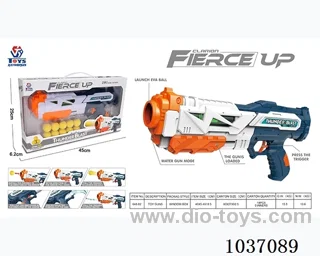 toy gun series in window box