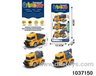 Q cute pull-back car in 3pcs Blister card