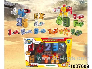 big number deformation toys in window box