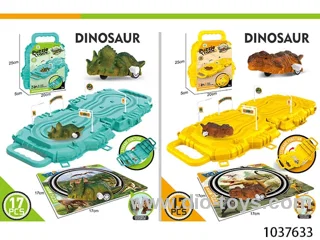 dinosaur wind up tracking toys in paper card