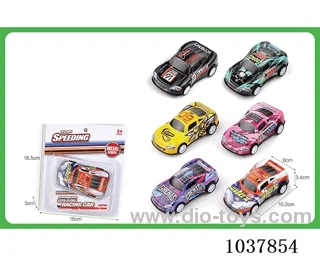 pull back car in blister card