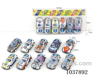 pull back car in opp bag