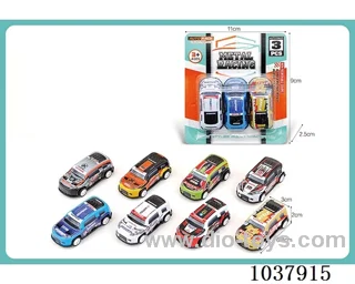pull back car in blister card