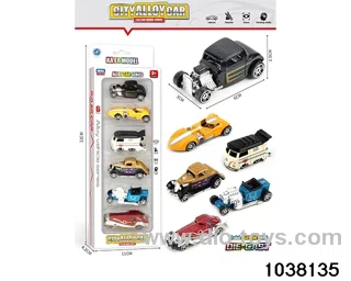 Alloy cars in window box