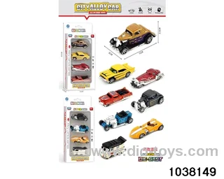 Alloy cars in window box