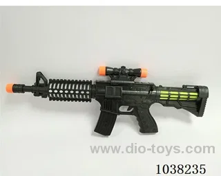Electric eight tone gun with light in opp bag