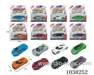 1:64 free wheel alloy car in blister card