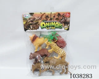 animals set in PP bag with header