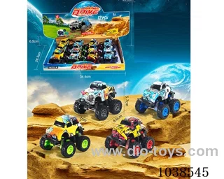 pull back car in display box