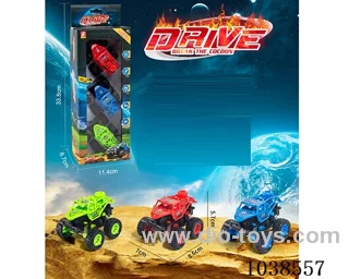 3pcs pull back car 3color mixed loading  in window box