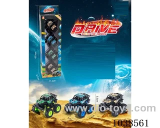 4pcs pull back car 3color mixed loading  in window box