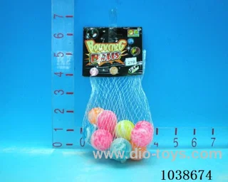 12pcsBouncy ball in Net bag