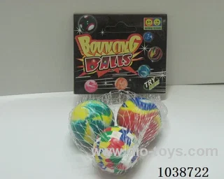 3pcsBouncy ball in Net bag