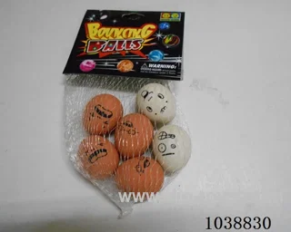 6pcsBouncy ball in With card head in net bag