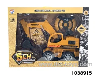 1: 16 5ch RC excavator with 7 colored lights in Gilf box