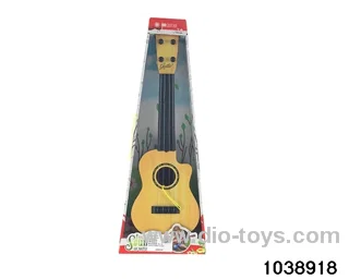 Wood grain steel wire guitar in display  box