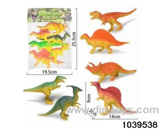 Hollow Dinosaur (6 models) in poly bag header