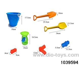 beach pail in 7pcs Net bag