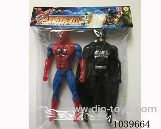 2pcs Spiderman, Batman with light