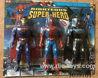 15.5cm Heroic figure with light 3sets&3color mixed loading