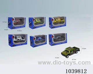 1:50free wheel alloy car 6sets&6color mixed loading   in window box