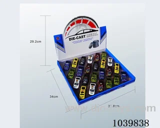 1:50 24pcspull back alloy car 6sets&6color mixed loading  in display box