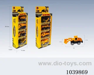 1:55 4pcs free wheel alloy car 8sets&8color mixed loading   in window box