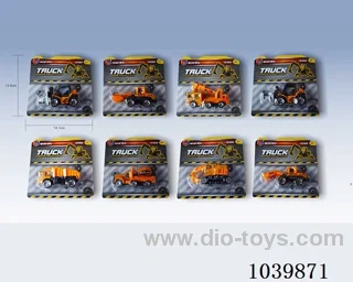 1:55free wheel alloy car 8sets&8color mixed loading  in blister card