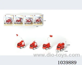 inertia alloy car 4sets mixed loading  in blister card