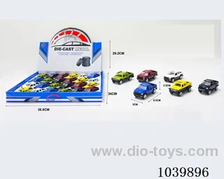 1:50 24pcsfree wheel alloy car 6sets&6color mixed loading  in display box