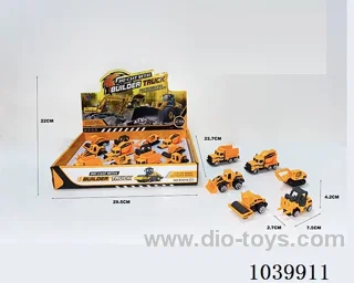 1:64 2pcs free wheel alloy car 6sets mixed loading  in display box