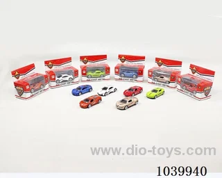 free wheel alloy car 6sets&6color mixed loading   in window box