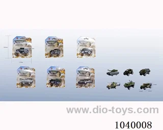 pull back alloy car 6sets&6color mixed loading  in blister card