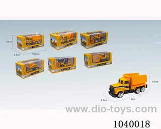 free wheel alloy car 6sets mixed loading   in window box