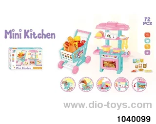 (GCC) Cutlery Counter Shopping Trolley 3-in-1 Set in color box
