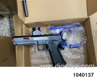 Water bullet gun in paper box