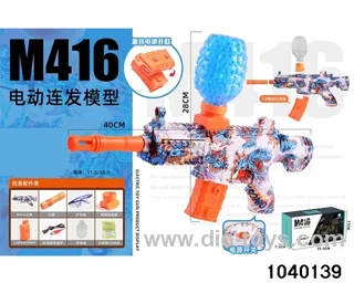 Water bullet gun in paper box