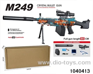 Water bullet gun in paper box