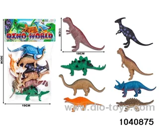 PVC dinosaur cover in PP bag with header