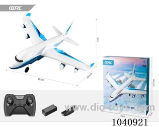 2-channel RC aircraft with light 2color mixed loading in color box