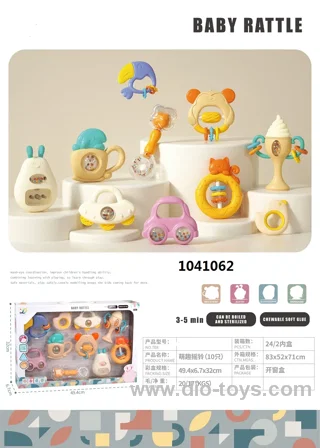 BOILED TOOTH GEL RATTLE (10 PCS) IN WINDOW BOX