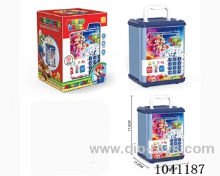 Credit card piggy bank with light&music&Voice not include battery