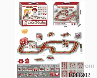puzzle track in color box