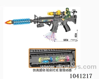 Electric gun with Light& gunfire& movement in opp bag