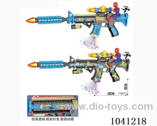 Electric gun with Light& gunfire& movement 2color mixed loading in opp bag