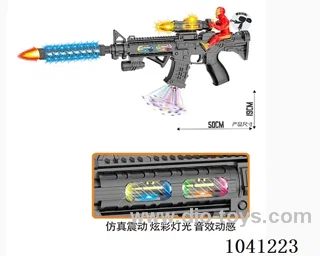 Electric gun with Light& gunfire& movement in opp bag